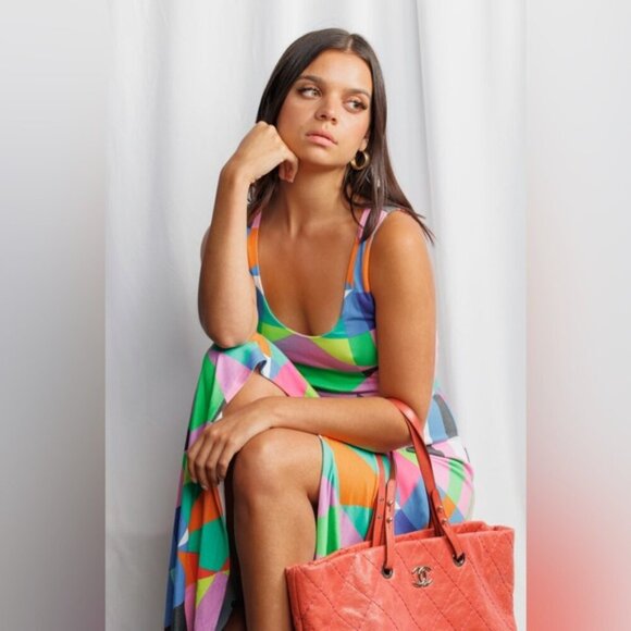 Mara Hoffman Diamond Wrap Dress Extra Small - Picture 1 of 10